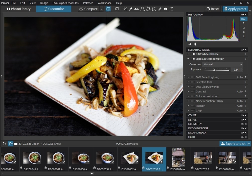 DxO PhotoLab 使用教學 (二)|基礎工具使用篇