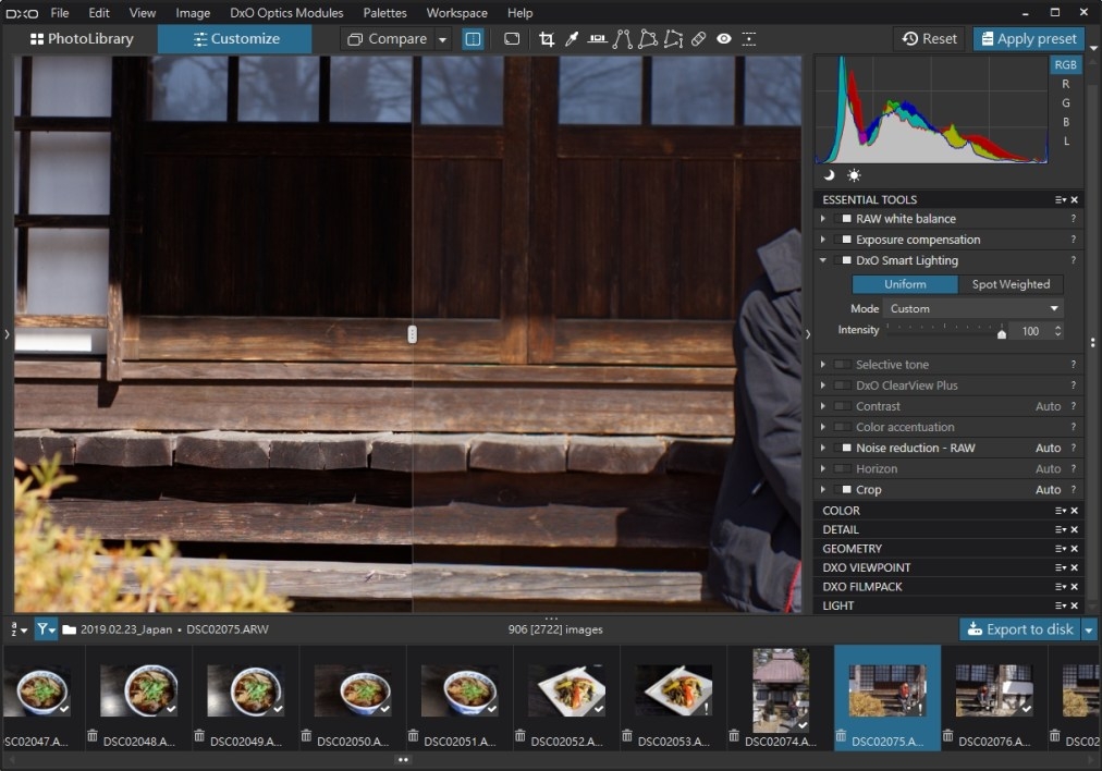 DxO PhotoLab 使用教學 (二)|基礎工具使用篇